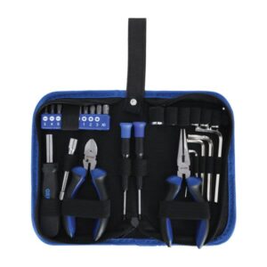 Kit unelte tool kit culoare: albastru/negru  28 piese 180x105x40